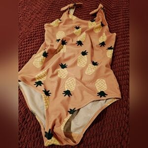 Pineapple Print Swimsuit 8-10